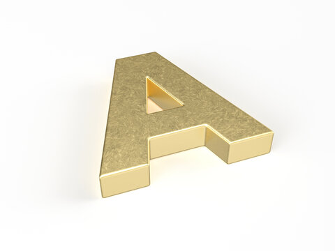 Gold letter A