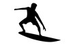 silhouette of Men with surfboard