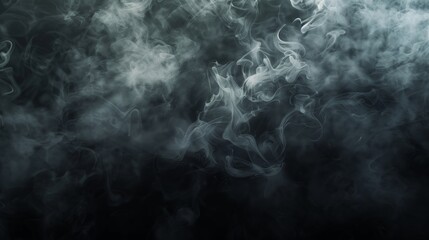 Poster - dense smoke against dark background, ample space for text.