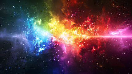 Wall Mural - origin of the universe, Big Bang collision