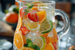 Refreshing Citrus Fruit Infused Water Pitcher