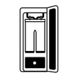 Here’s a glyph icon of clothes wardrobe 
