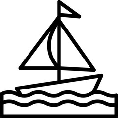 Sticker - sailboat-ship-sea-sailling-travel