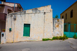 Fototapeta  - Traditional old houses and in Archanes village in Herakleio, Crete. Street view