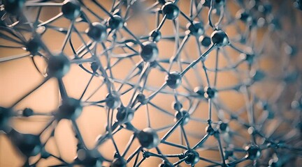 Concept of Communication and Connection Illustrated by Colorful Spheres and Wires