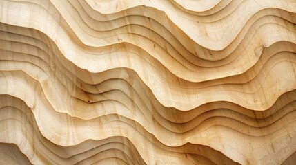 Poster - Natural pattern of plywood texture with a wooden grained background