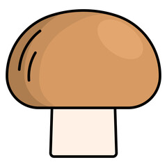 Sticker - champignon line icon