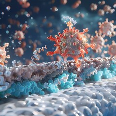 Poster - molecular animation of insulin binding to its receptor conformational changes visualized