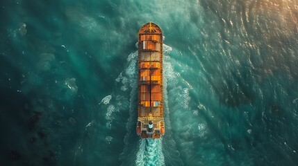 Wall Mural - ship loded containers on the sea 