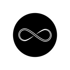Wall Mural - infinity icon vector. mobius loop shape illustration sign. unlimited symbol. forever logo.