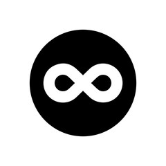 Wall Mural - infinity icon vector. mobius loop shape illustration sign. unlimited symbol. forever logo.