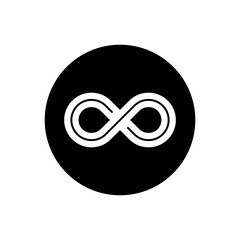 Wall Mural - infinity icon vector. mobius loop shape illustration sign. unlimited symbol. forever logo.