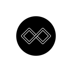 Wall Mural - infinity icon vector. mobius loop shape illustration sign. unlimited symbol. forever logo.