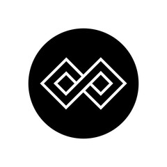 Wall Mural - infinity icon vector. mobius loop shape illustration sign. unlimited symbol. forever logo.