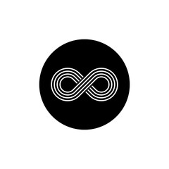 Wall Mural - infinity icon vector. mobius loop shape illustration sign. unlimited symbol. forever logo.