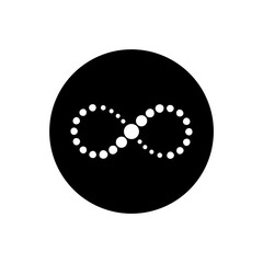 Wall Mural - infinity icon vector. mobius loop shape illustration sign. unlimited symbol. forever logo.
