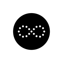 Wall Mural - infinity icon vector. mobius loop shape illustration sign. unlimited symbol. forever logo.