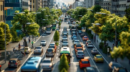 Poster - Visualizing the Environmental Impacts of Various Transportation Modes in an Urban Cityscape