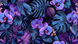 © RocknRoller Studios - Tropical Plant Wallpaper with Beautiful Floral Elements.