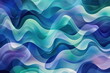 abstract background, shapes in blues and green, wave wallpaper, patterns lines and swirling shape