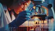 © sungedi - The scientist doctor created a vaccine against the coronavirus.Coronavirus 2019-nCoV Blood Sample. virus outbreaking.Technician holding blood tube test in the research laboratory