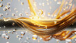 © john - Hair treatment and Hair care Concept Background, Vitamin or Serum Shampoo,Damage hair Repair,3d rendering.