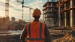 © aiman - A civil engineer stands looking at the construction site.