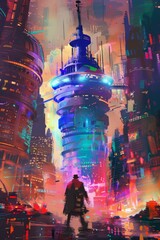 Wall Mural - sci-fi time travel