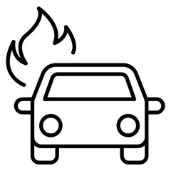 Fototapete - Car bomb icon