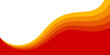 Elegant abstract background with orange wave flow shape. Orange curve background.