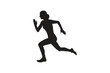 © Rajob - Set of silhouettes of running women. Run, runner, sport. illustration