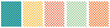 © Quirk Craft Studio - Colorful trendy checkerboard square seamless pattern collection. Set of geometric modern pastel square background in vintage style. Funky hippie fashion textile print, retro background. eps 10