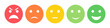 © Kingwardobe - Rating emoji set in colored flat style. Feedback emoticons collection. Excellent, good, neutral, bad and very bad emojis. Flat icon set of rating and feedback emojis icons in colored.