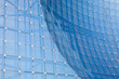 Blue glass on a building in Futuroscope French amusement park