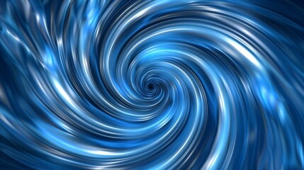 Poster - blue abstract backdrop featuring swirling vortexes, spirals, and curved patterns for a dynamic and c