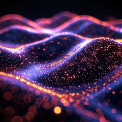 Poster - An abstract visualization showcasing the beauty of digital technology.