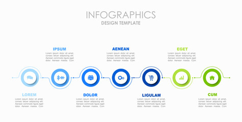 Wall Mural - Infographic design template with place for your data. Vector illustration.