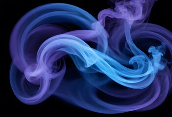 Poster - Empty wooden table with smoke floating up on a dark background Empty Space for displaying your products