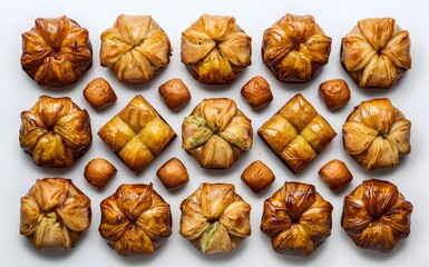 Wall Mural - Baklava assortment of pastries