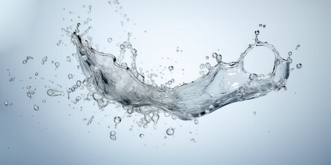 Water splash panorma background