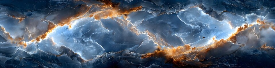 Poster - Mesmerizing Swirls of Molten Black Marble in a Dramatic and Powerful Composition