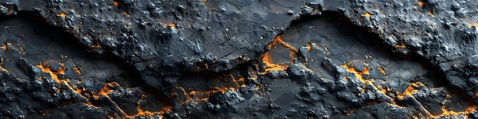 Leinwandbilder - Mesmerizing Black Marble Texture with Intricate Patterns and Dramatic Shadows,Ideal for Architectural,Interior,or Premium Brand Designs