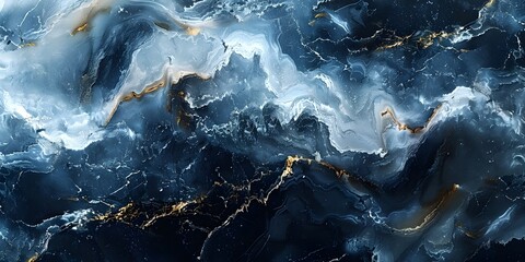 Aufkleber - Captivating Abstract Marble Backdrop with Flowing Swirls and Vibrant Color Accents for High-End Designs and Luxury Branding