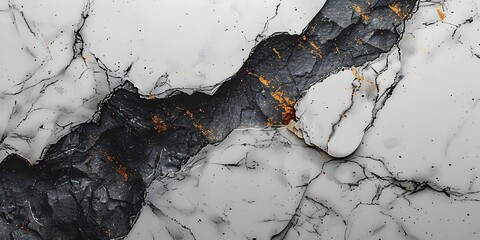 Poster - mesmerizing monochrome marble:a captivating textural