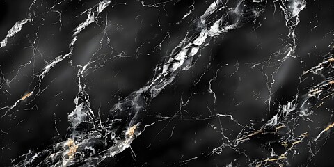 Aufkleber - Dramatic Monochromatic Marble Texture Backdrop for Premium Design and Architecture
