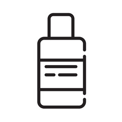 Poster - Lotion Oil Salon Line Icon