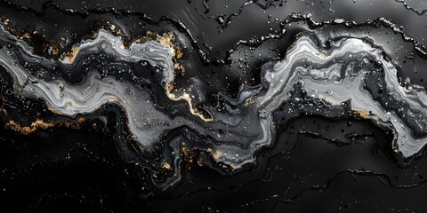 Poster - Elegant Marble Textures and Patterns Ideal for High-End Decor and Luxury Branding Designs