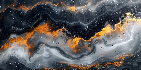 Poster - Mesmerizing Marble Maelstrom:Captivating Cosmic Swirls of Ethereal Elegance