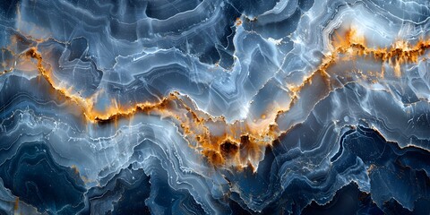 Poster - Fiery Marble Textures:Mesmerizing Abstract Patterns of Natural Stone Formations