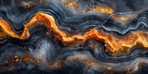 Aufkleber - Mesmerizing Marble Masterpiece:A Captivating Dance of Fire and Stone